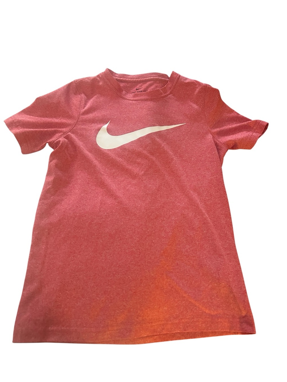 Nike Kids Red Short-Sleeve Tee with White Swoosh